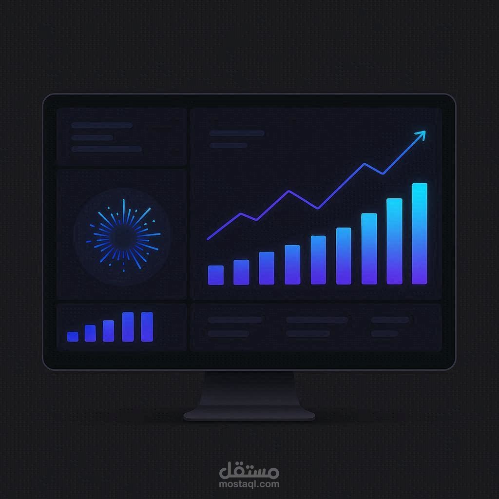 تصميم لوحات قياس تفاعلية (Data Visualization & Dashboards)