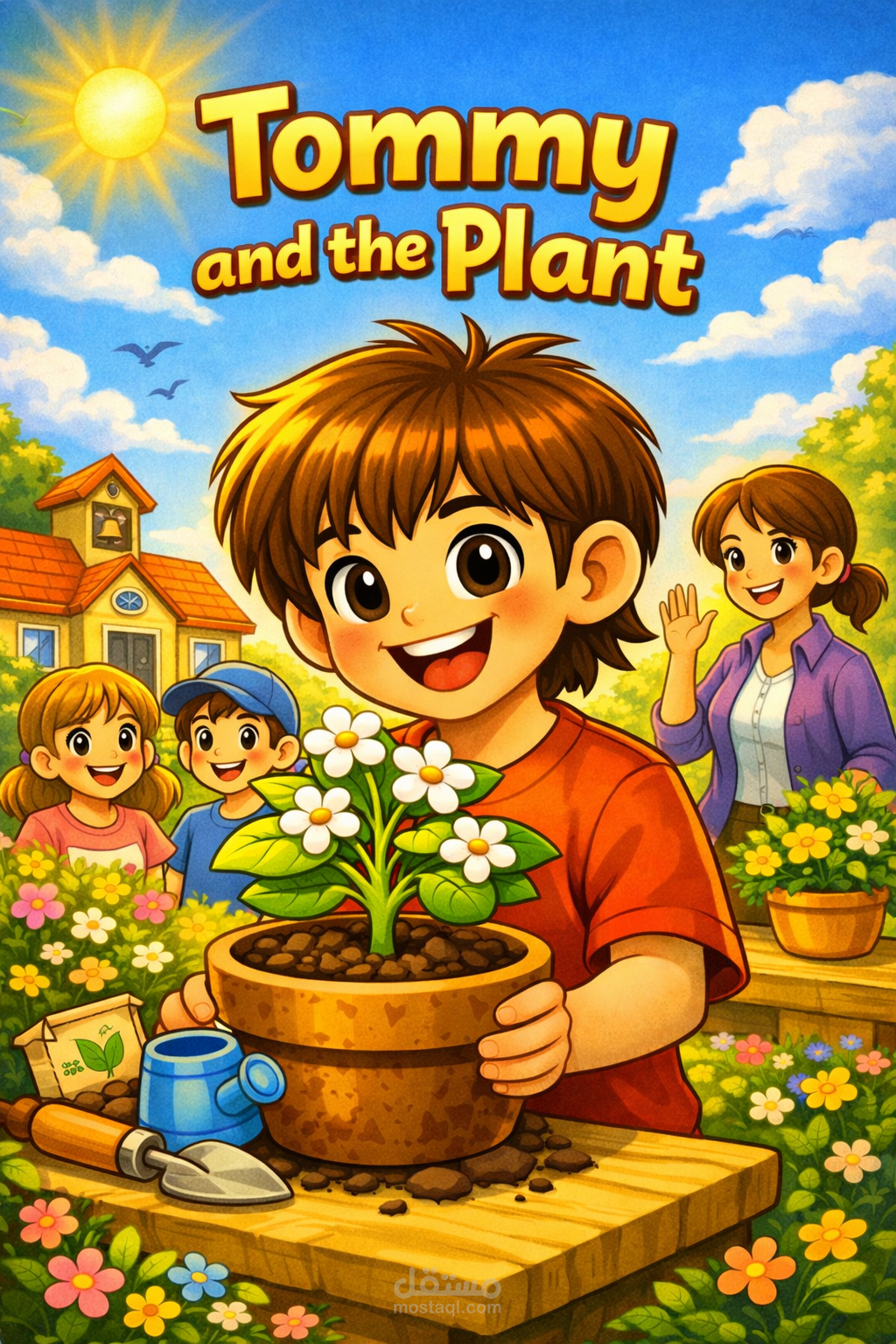 Children’s Illustrated Story: “Tommy and the Plant” – A Moral Story About Responsibility and Honesty