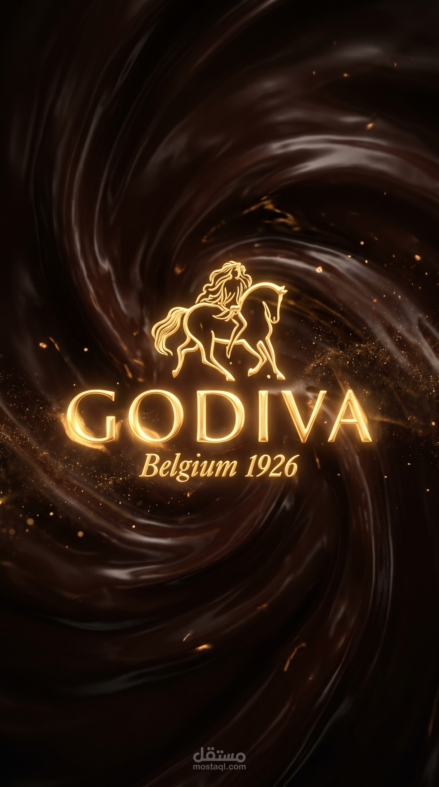 إعلان سينمائي فاخر لشوكولاتة Godiva مع تصميم الهوية البصرية الكاملة للبراند