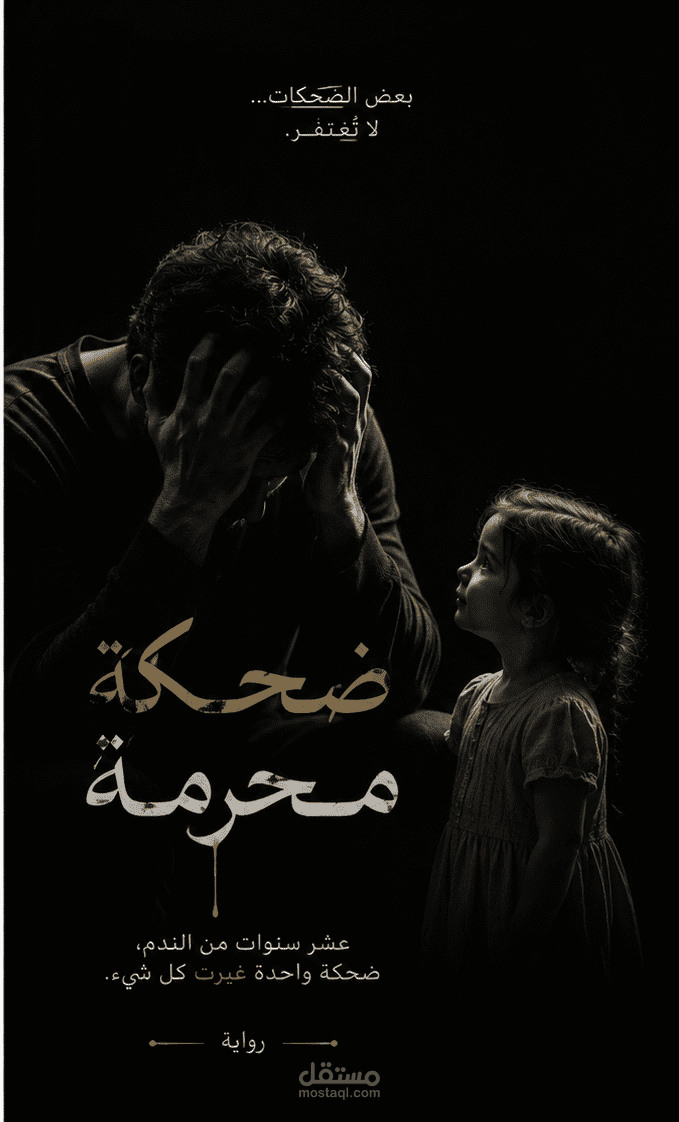 تصميم غلاف لكتاب ' الضحكة المحرمة '