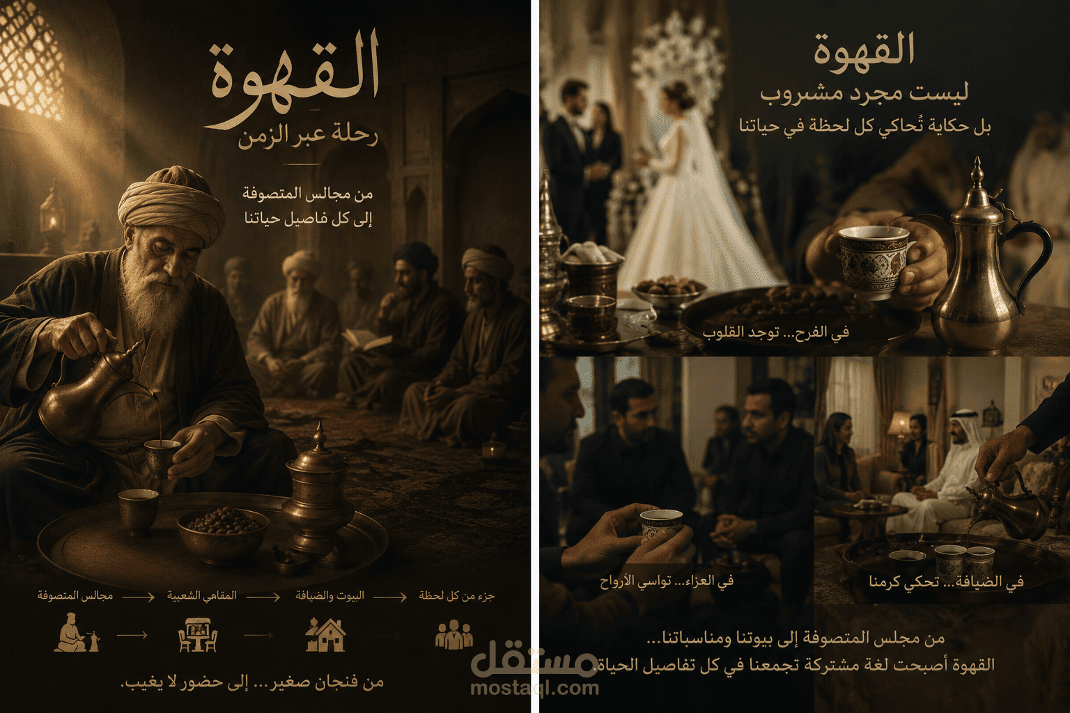 مقال ثقافي وإبداعي - سر فنجان القهوة من مجالس الصوفية إلى صالونات الأدب