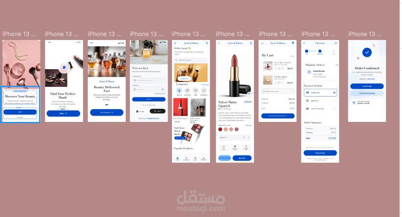 Makeup & Beauty Mobile App UI/UX Design