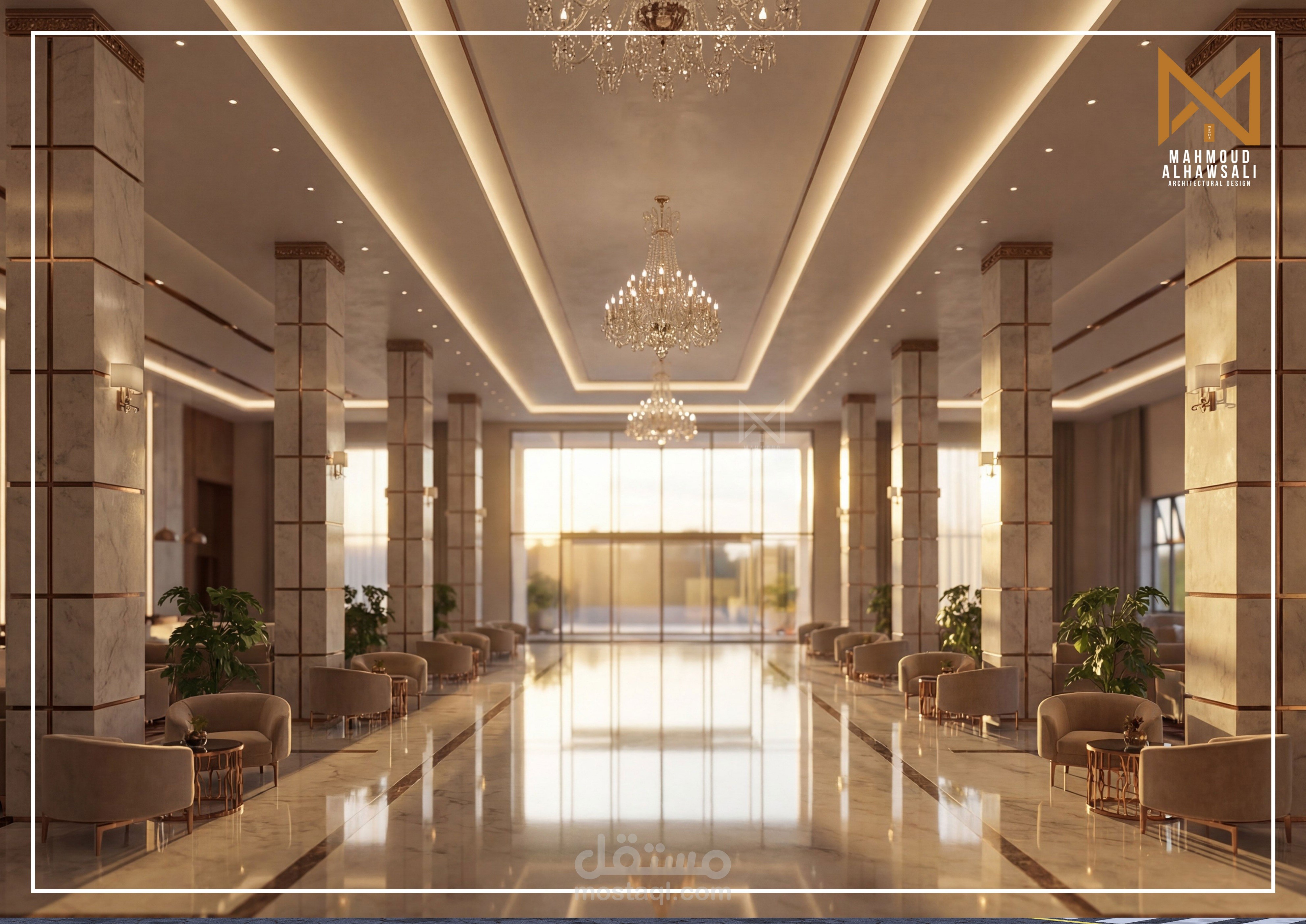 تصميم داخلي لفندق موفنبيك – مساحات فندقية فاخرة