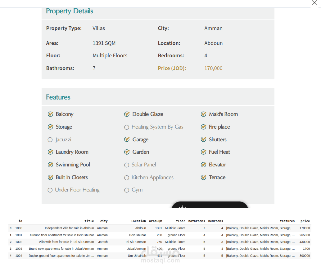 Real Estate website web scrapping