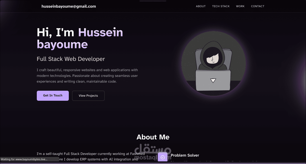 portfolio/بصمتي موقع يضيئ على مواهبي اعمالي و خبراتي