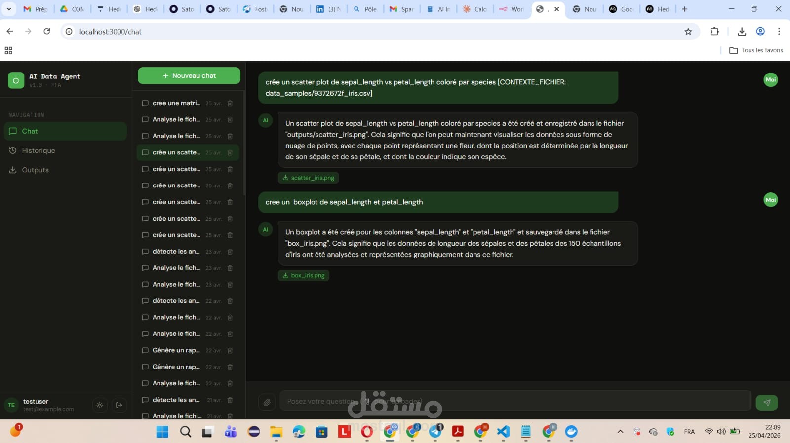 Ai agent for data analyses with n8n automation