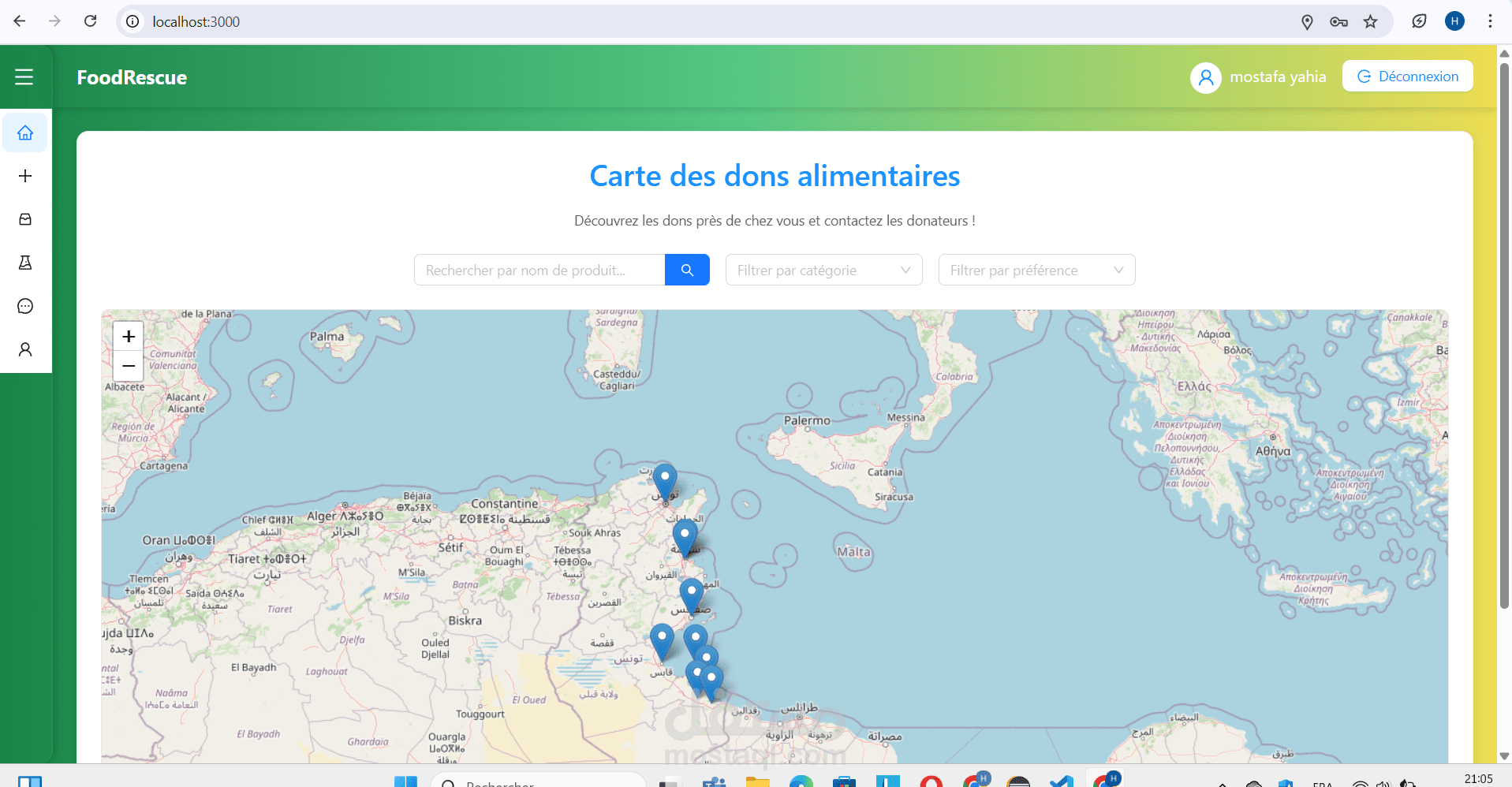 Web app Foodrescue