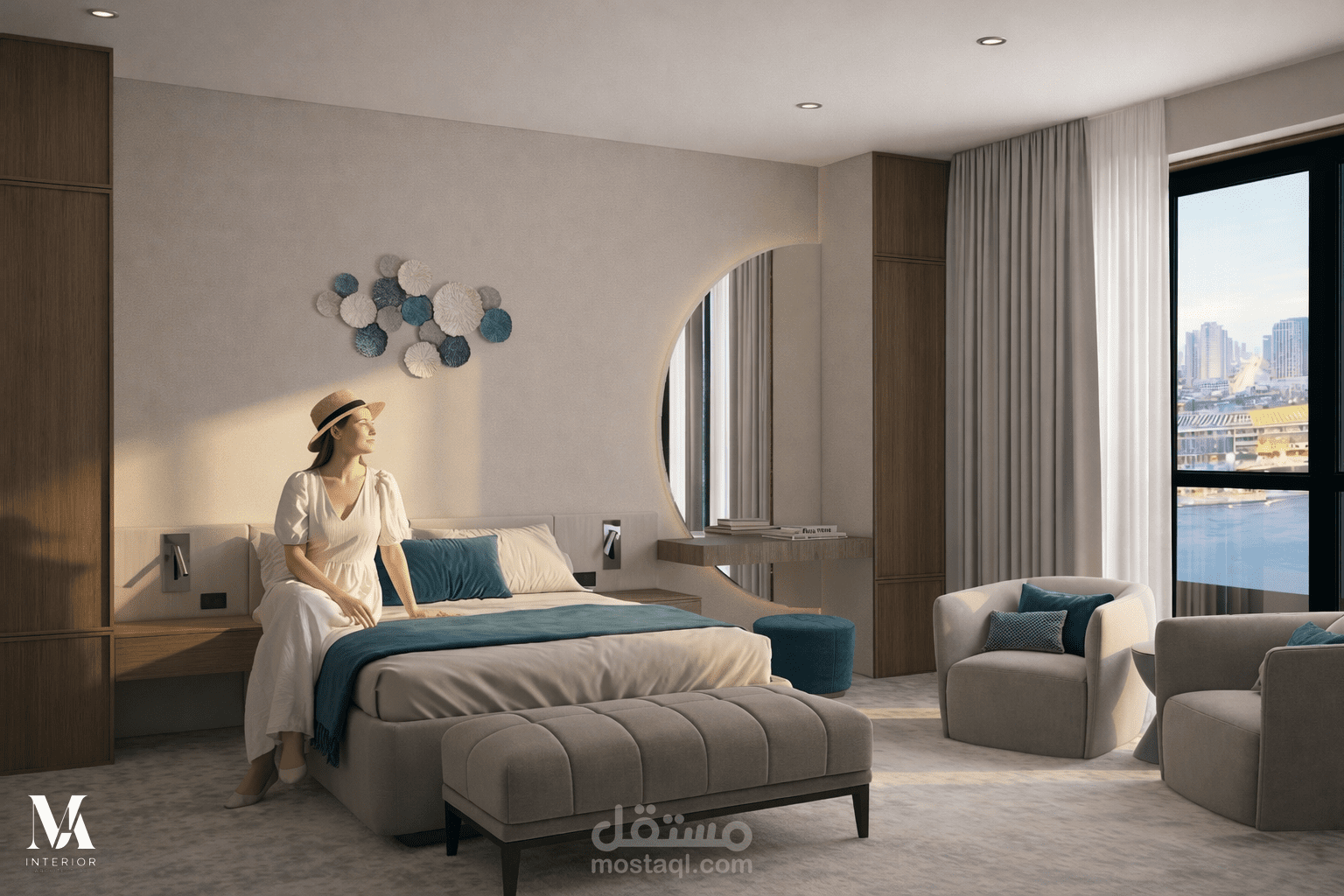 تصميم فندق Mythos Hotel | Academic Interior Architecture Project