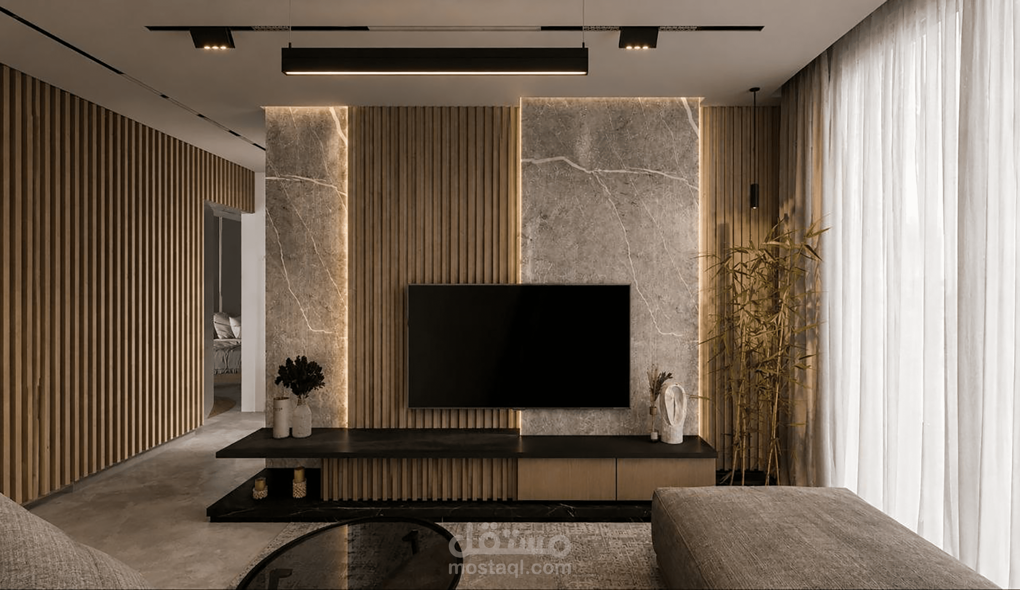 تصميم داخلي لشقة سكنية
