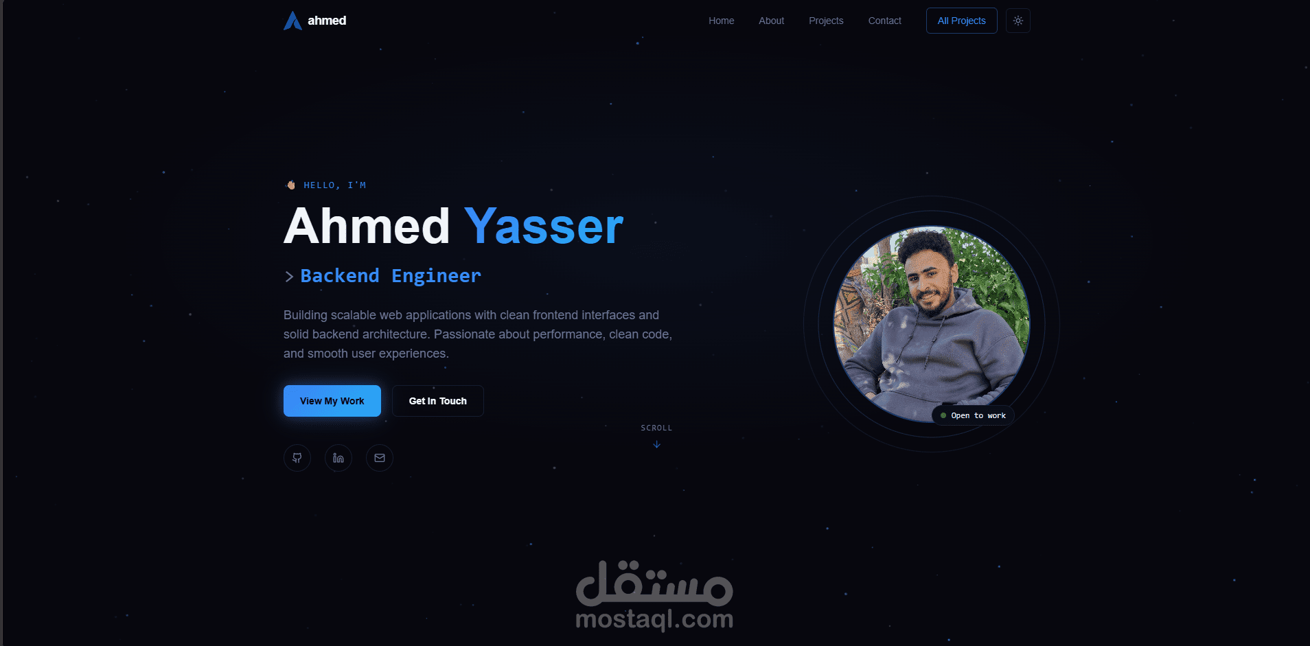 Portfolio Website | Modern Full Stack Developer Portfolio