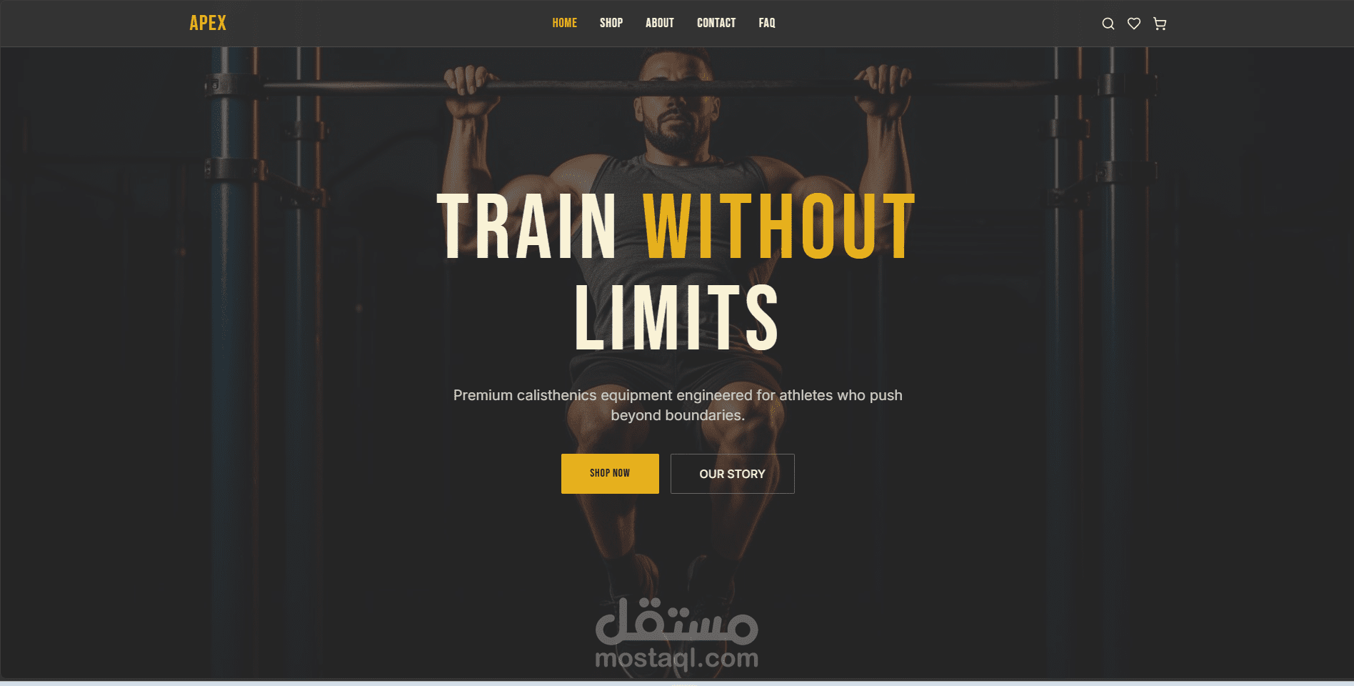 Apex Store | Fitness Equipment E-Commerce Website