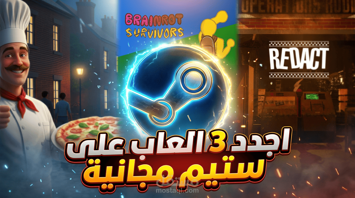 تصميم Thumbnail يوتيوب ديناميكي للألعاب