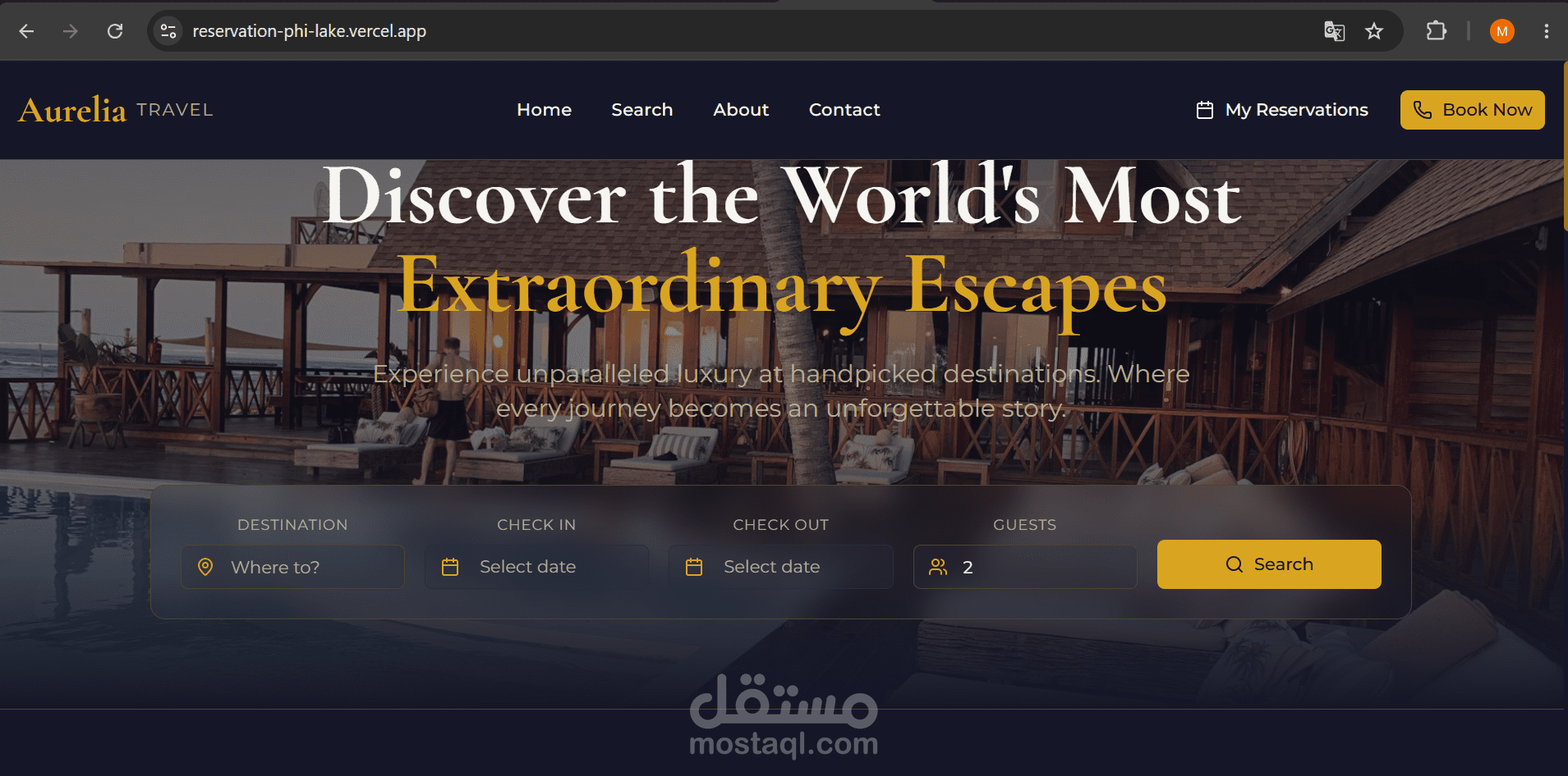 Aurelia Travel – منصة ذكية لحجز الرحلات والإقامات السياحية
