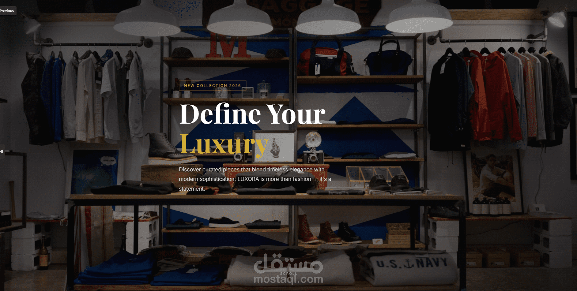 E-Commerce Landing Page