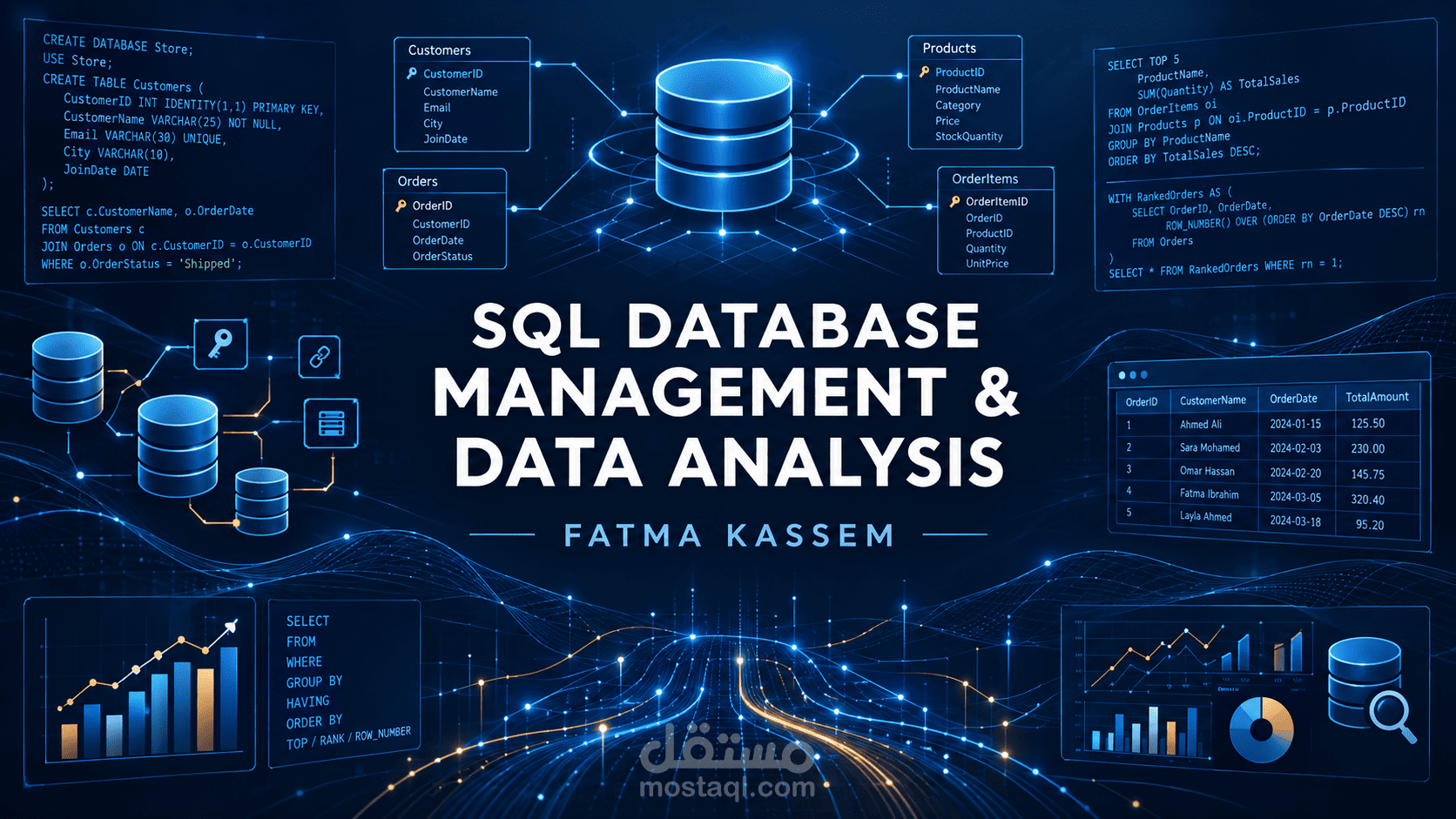 SQL Data Analysis & Database management System