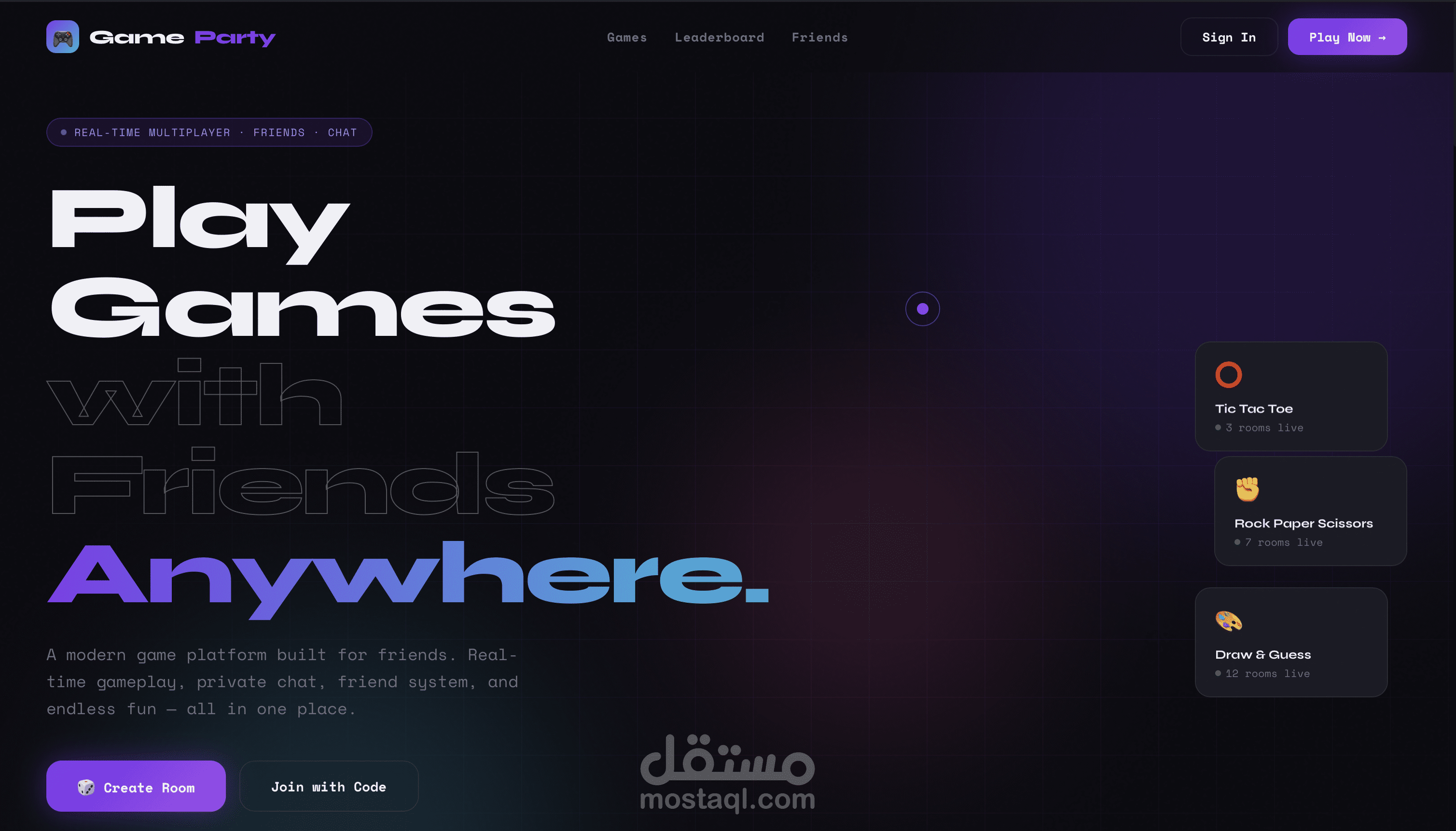Gaming Platform — Real-Time Social Gaming Hub