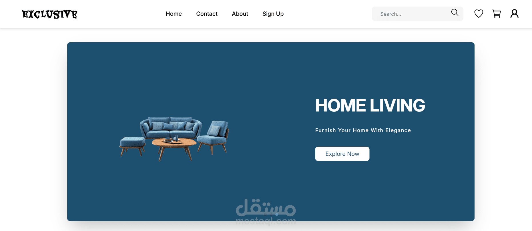 E-Commerce web  متجر إلكتروني متكامل من الصفر باستخدام ويتيح للمستخدم تصفح المنتجات وإدارتها والشراء من خلال واجهة حديثة ومتجاوبة