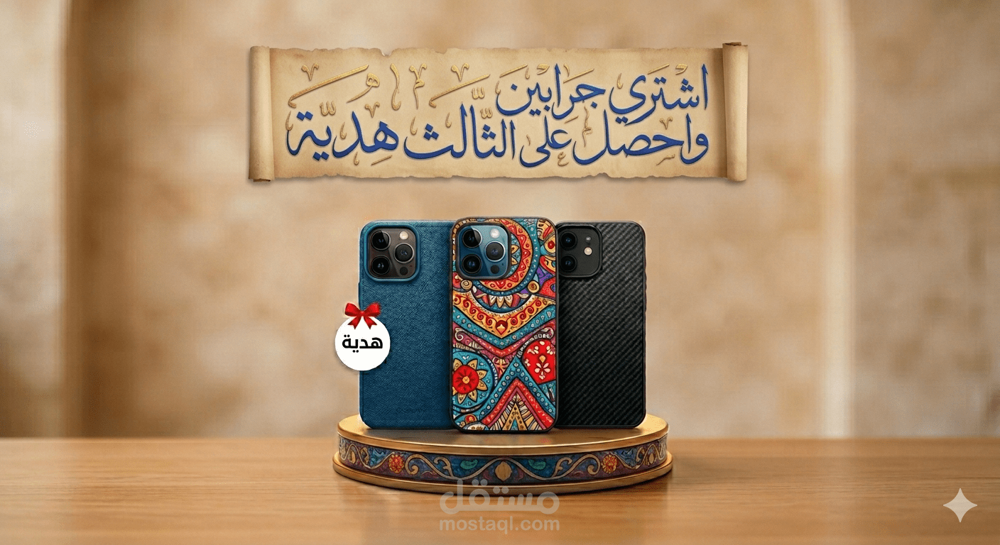 منشور عرض على أحد محال اكسسوار الهاتف