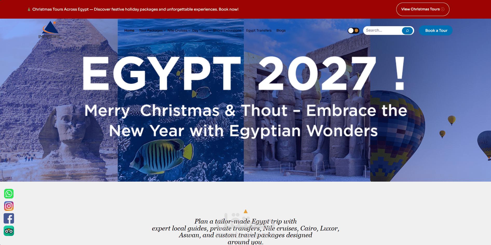 Imperial Travel Agency Website Planning & Development Coordination