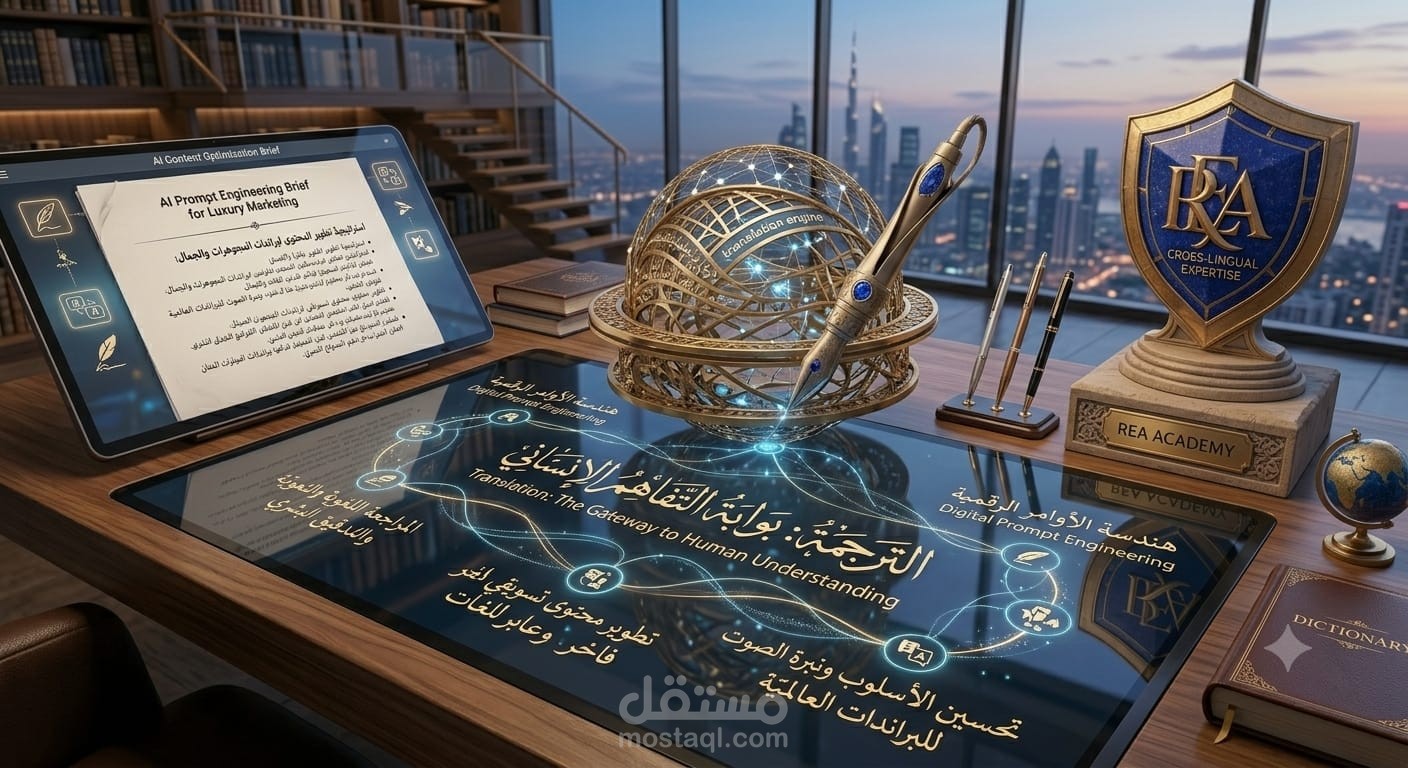 تطوير وصيانة المحتوى التسويقي عابر اللغات باستخدام التقنيات الذكية.