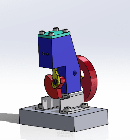 تصميم ونمذجة ميكانيكية لمنظومة مكبس ميكانيكي ترددي (Power Press Assembly) باستخدام SolidWorks