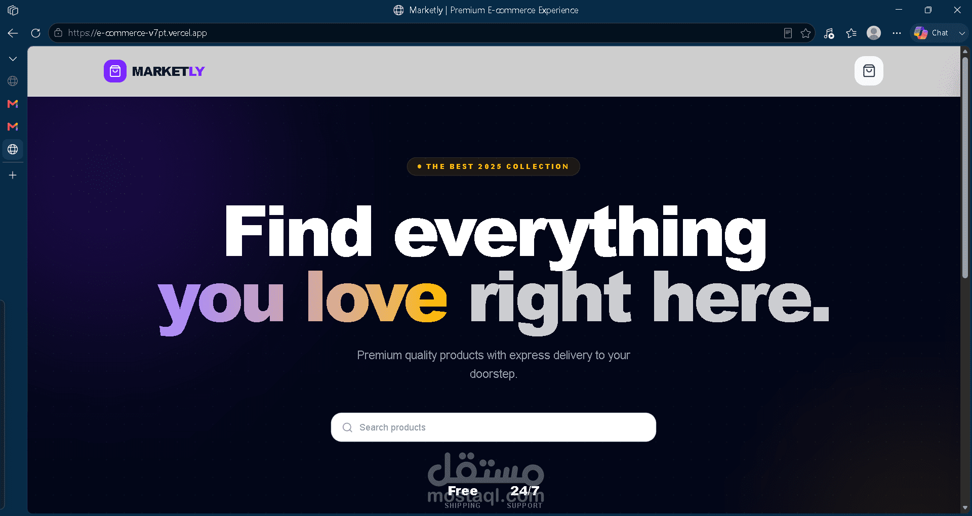 Marketly E-Commerce  منصة تجارة إلكترونية احترافية