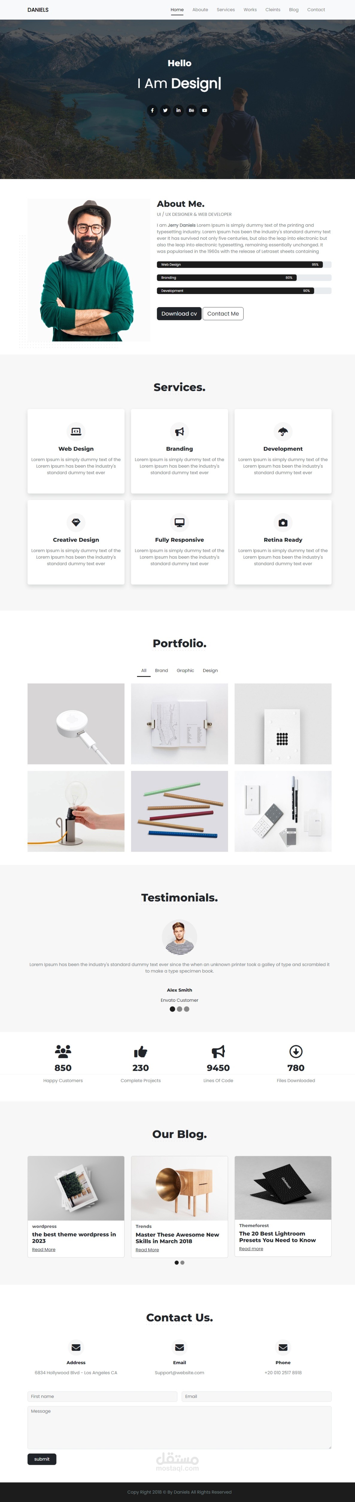 موقع معرض اعمال / Portfolio