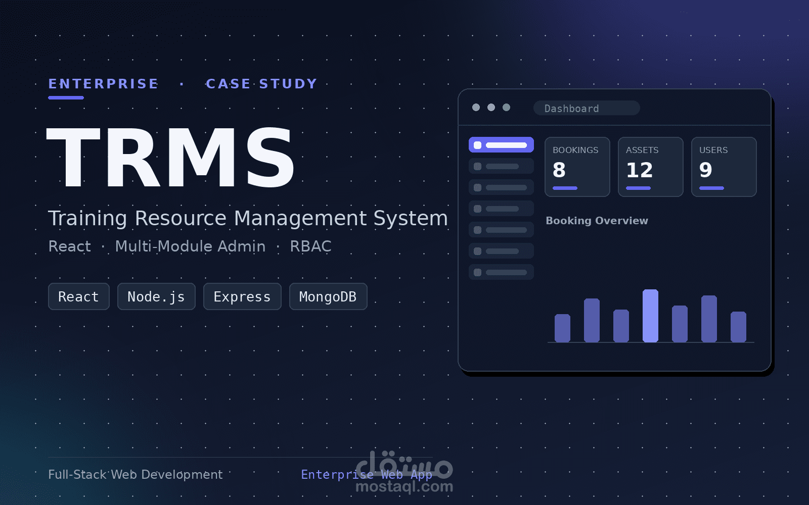 تطوير نظام TRMS لإدارة وتتبع الطلبات باستخدام MERN Stack و gRPC Protocol