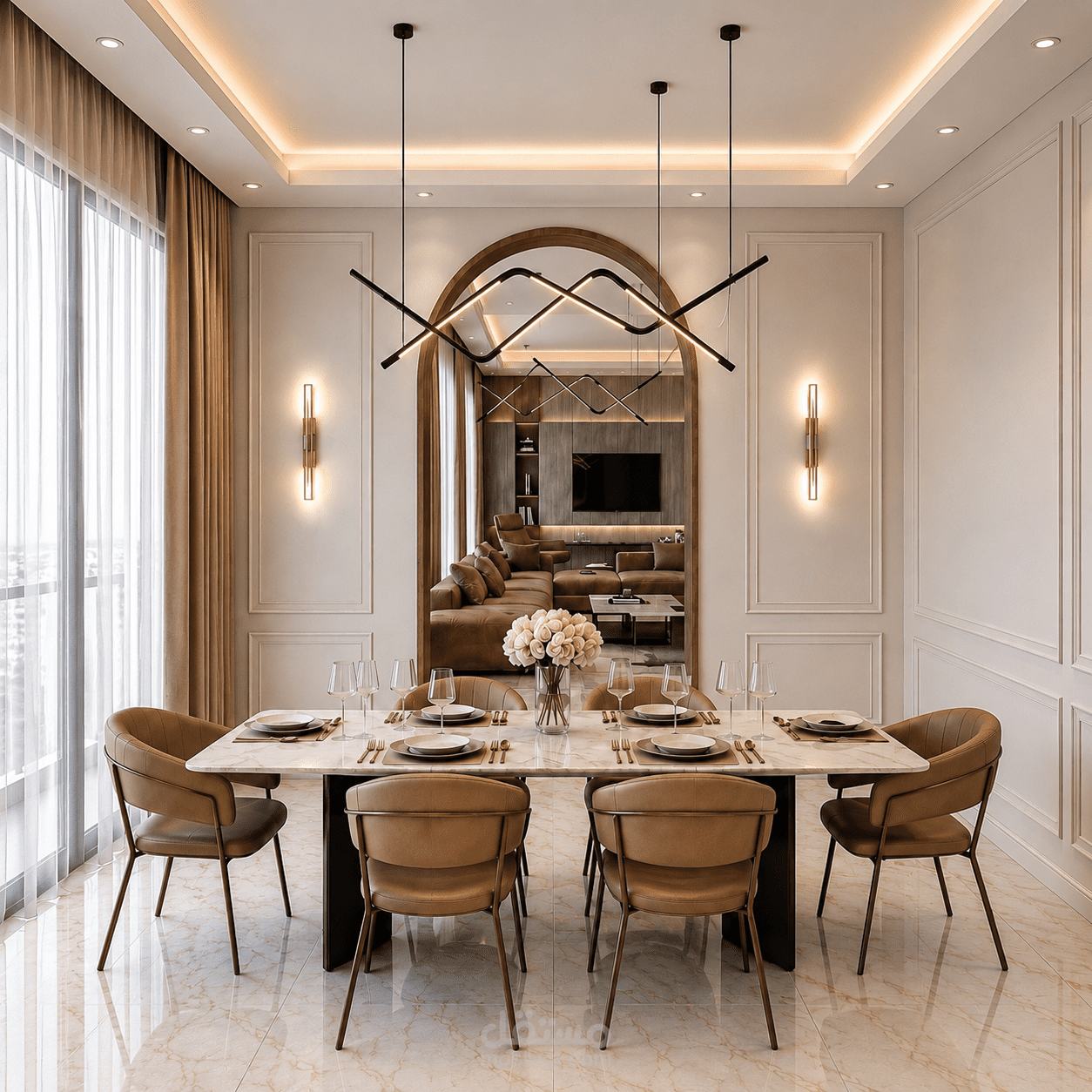 تصميم غرفة طعام مودرن