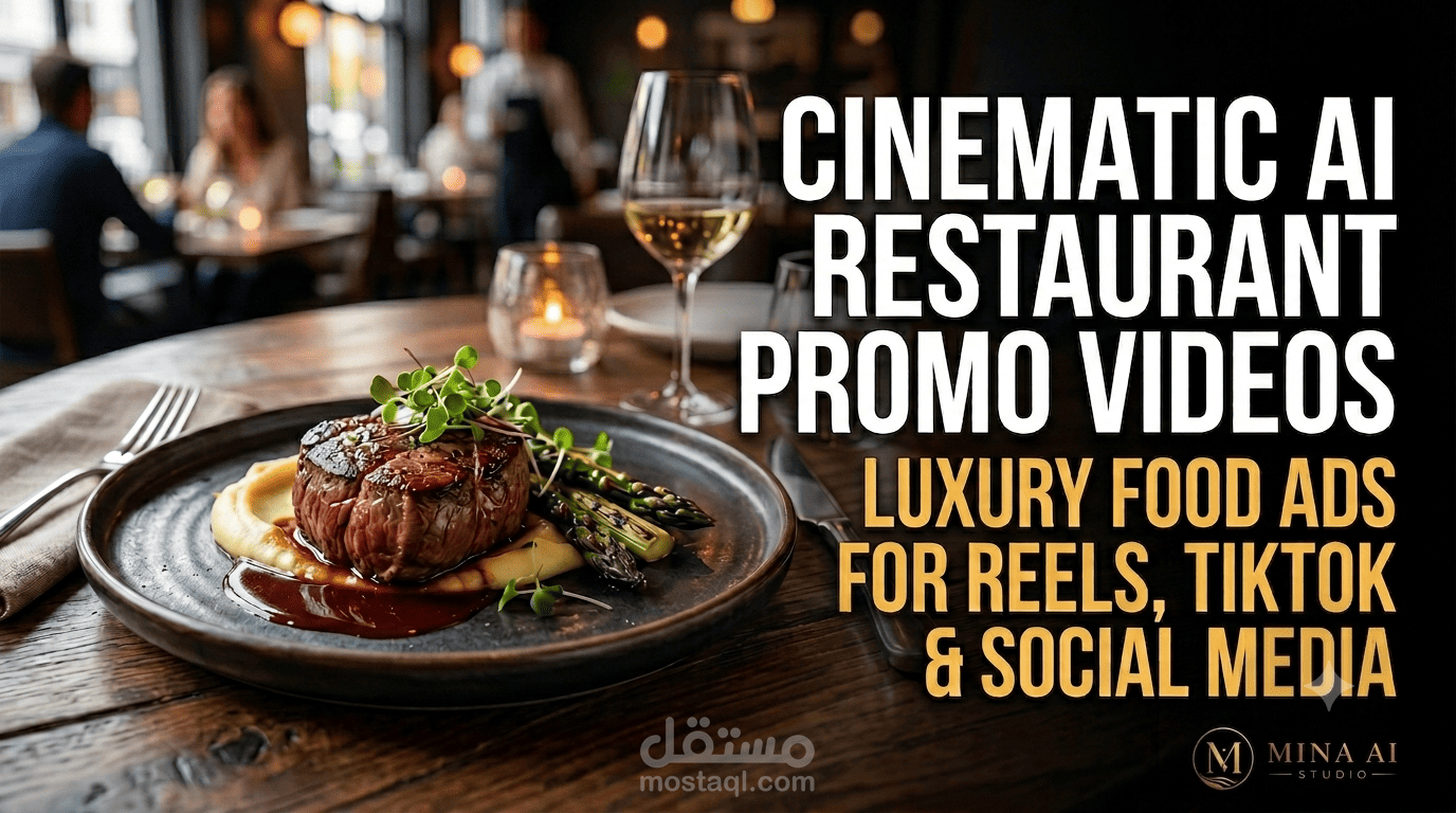 I will create cinematic AI videos for restaurants cafes and food brands