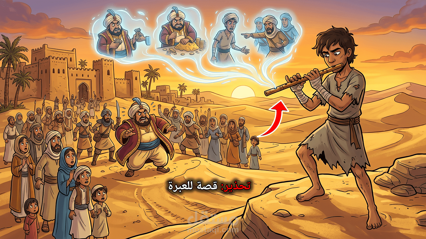 قصة الخادم ومزمار الأوهام