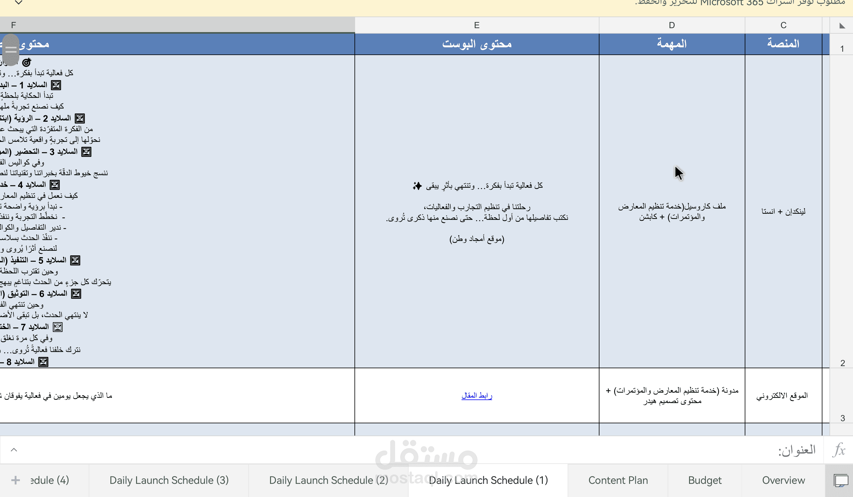 إعداد استراتيجية الحملات الإعلانية الرقمية وخطة المحتوى التسويقي لأمجاد وطن