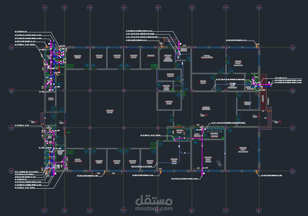 تصميم نظام صرف لمبنى إدارى بالمملكة السعودية