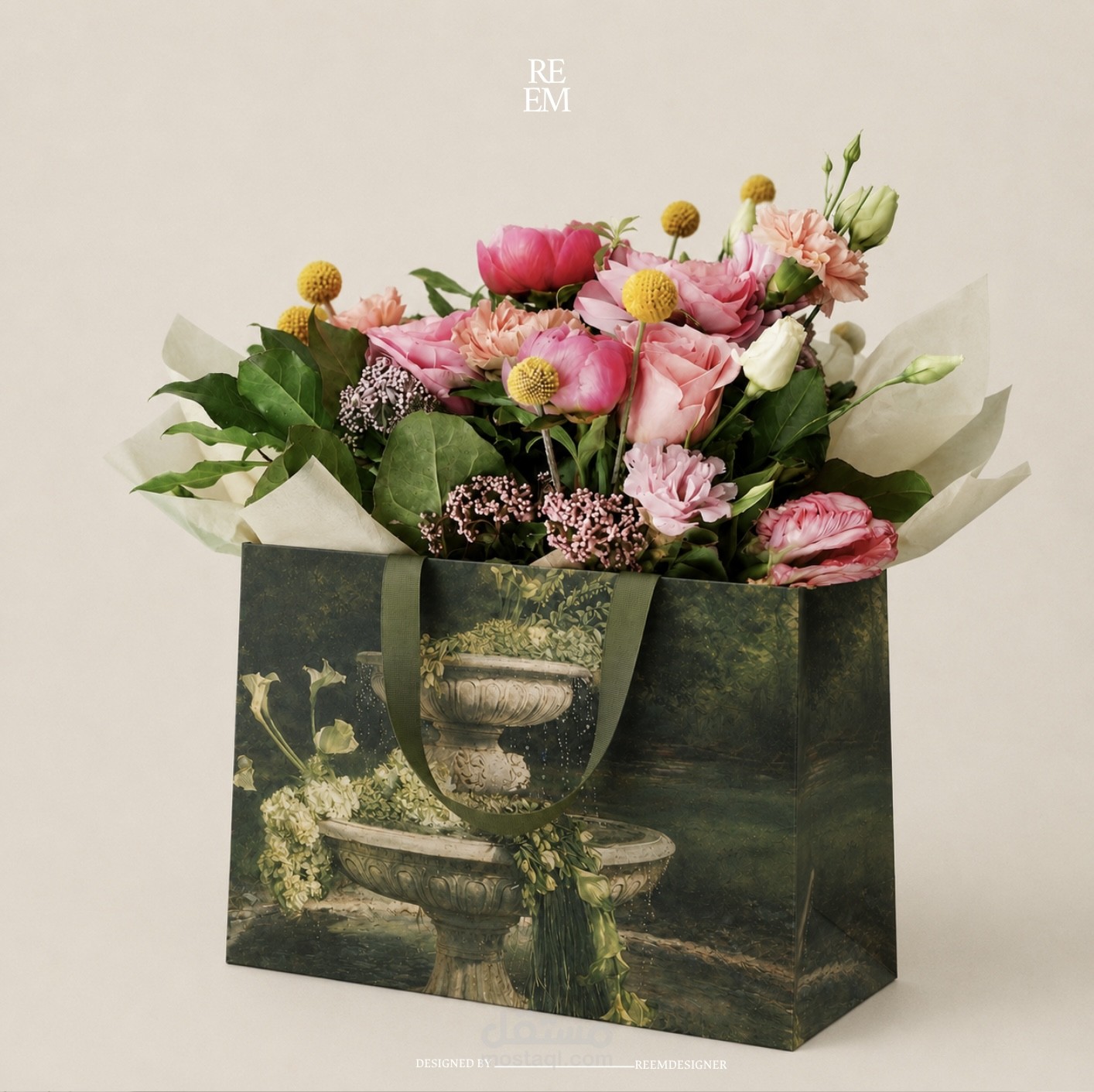 تصميم هوية بصرية لمتجر ورد Petal & Co