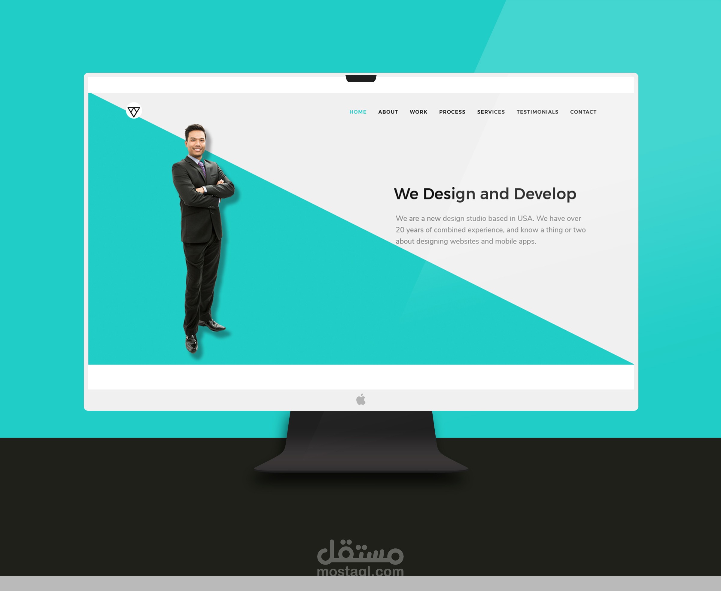 تصميم واجهة موقع شخصي  Web Design -- Personal Website