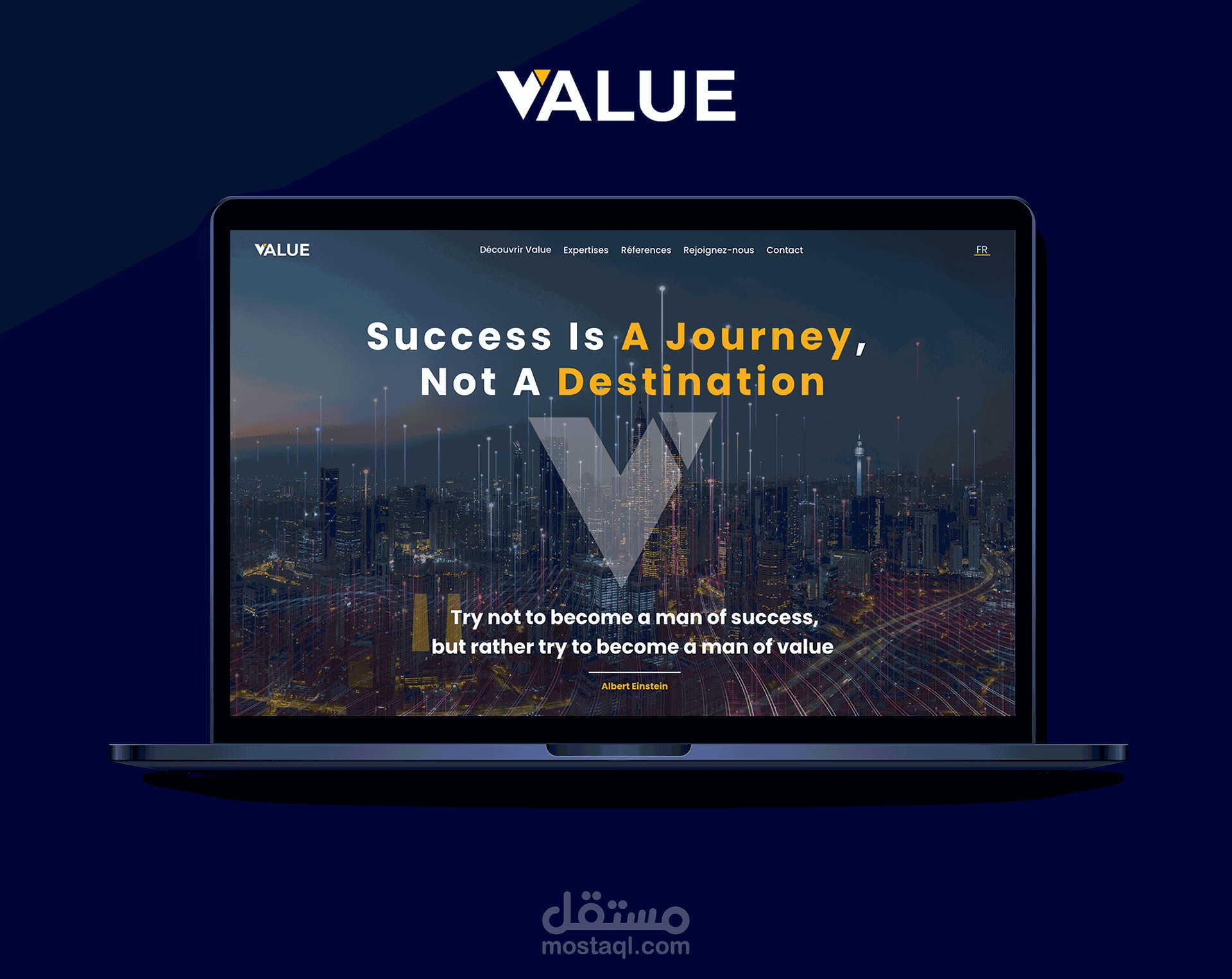 تصميم و برمجة موقع شركة مختصة في الذكاء الإصطناعي