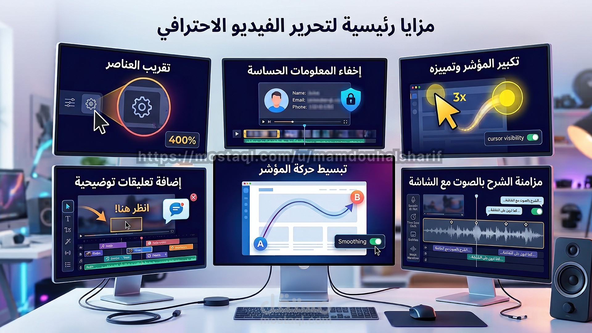 إنتاج فيديوهات شرح استخدام الأنظمة والبرمجيات