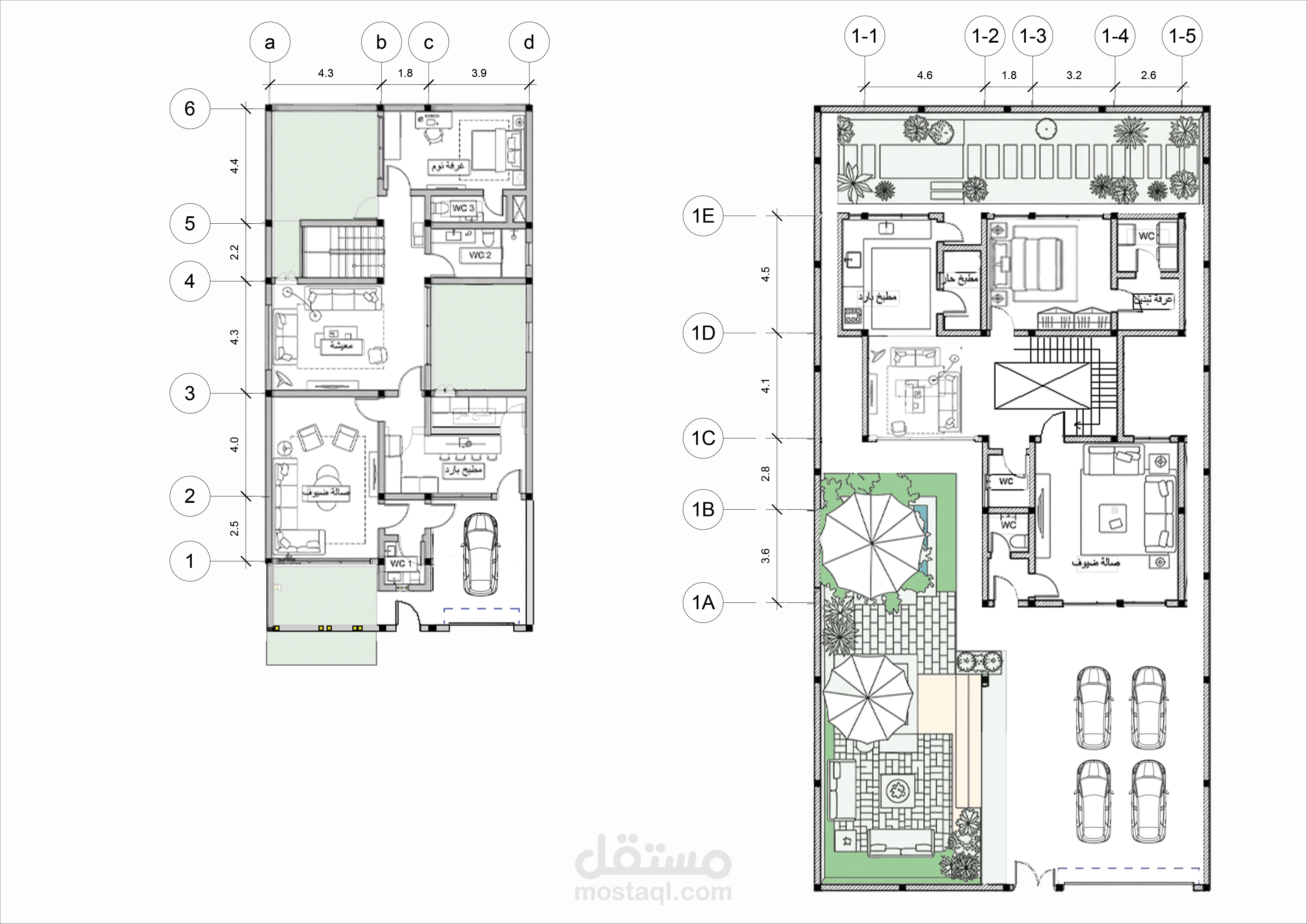 تصميم مخططات معمارية وتنفيذية متكاملة