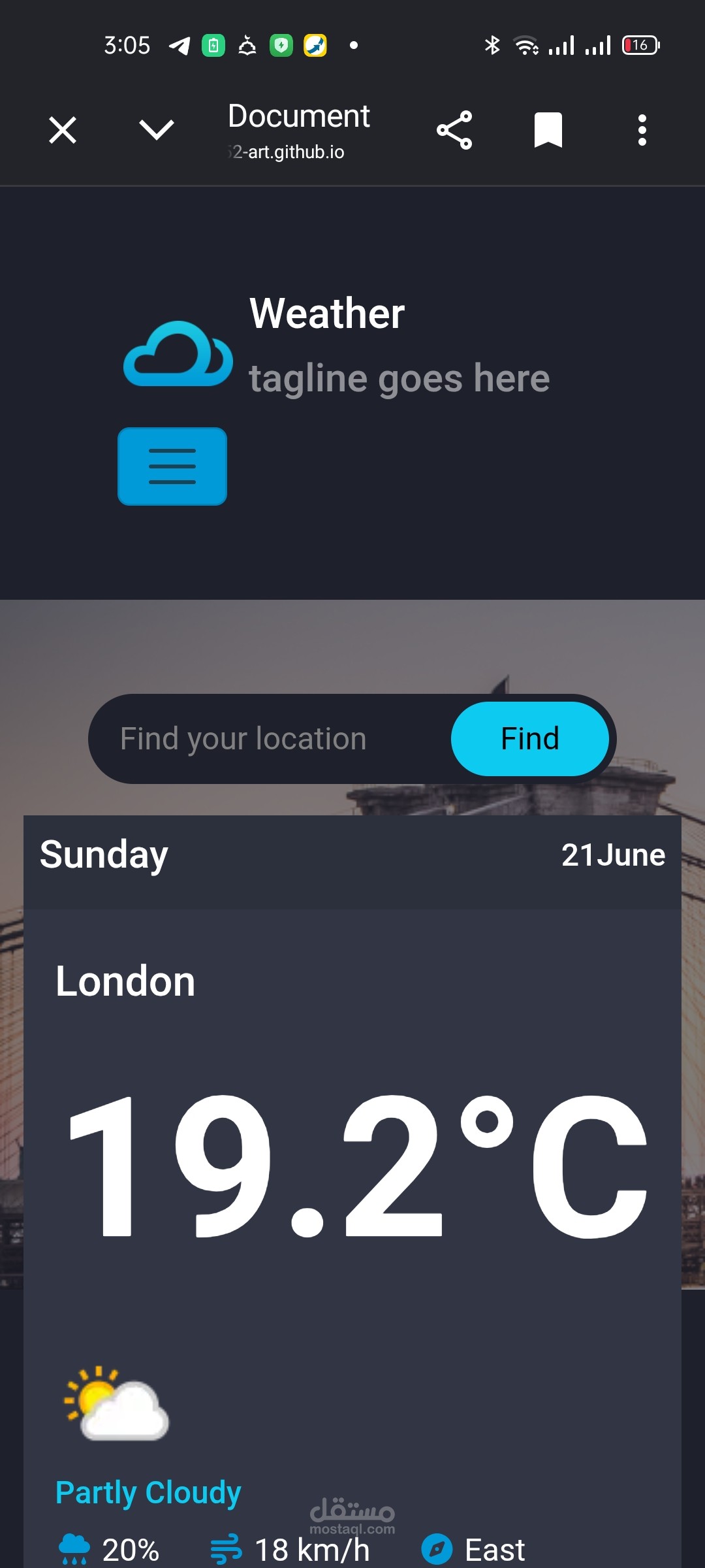 Weather app