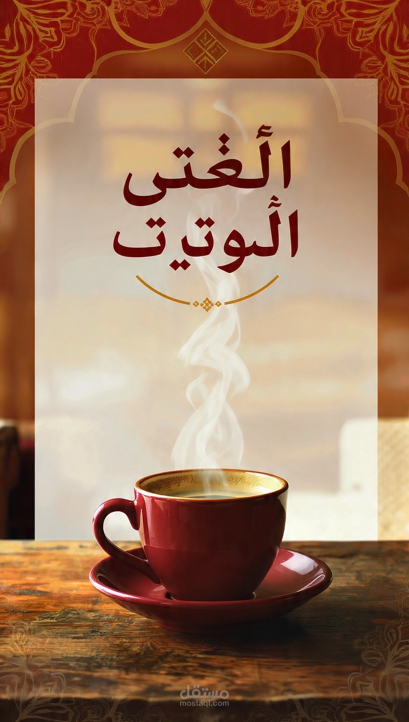 تصميم بوستر سوشيال ميديا لعرض قهوة الصباح