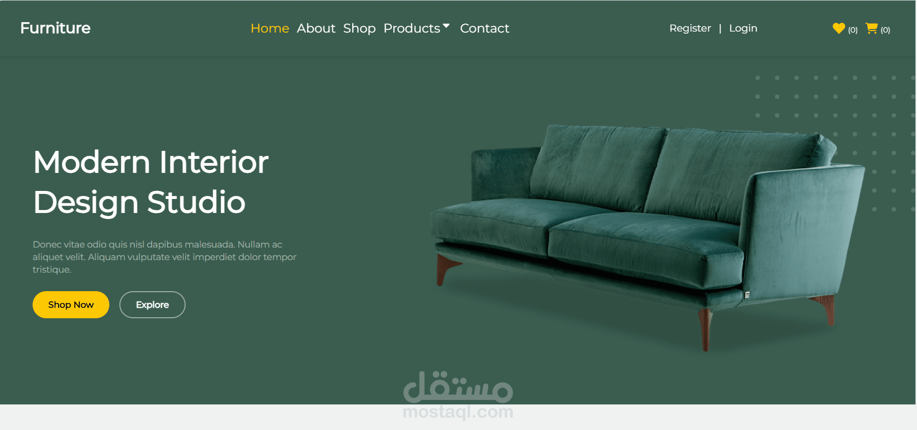 Furniture Shop website