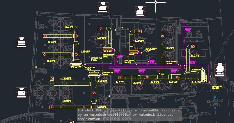 تصميم HVAC لمكتب اداري