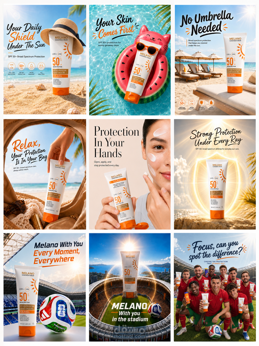 عمل social media posters ل melano