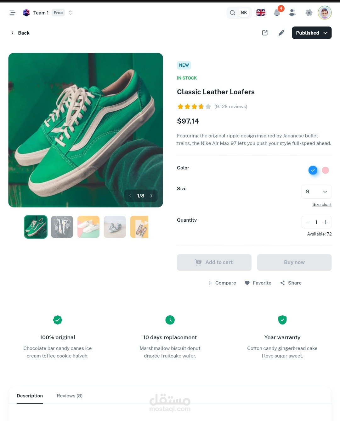 e commerce website