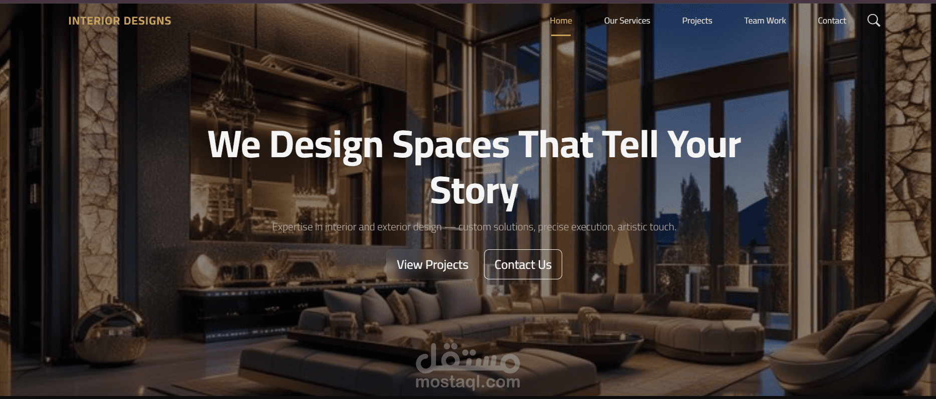Luxury Interior Design Website | Modern & Responsive Design