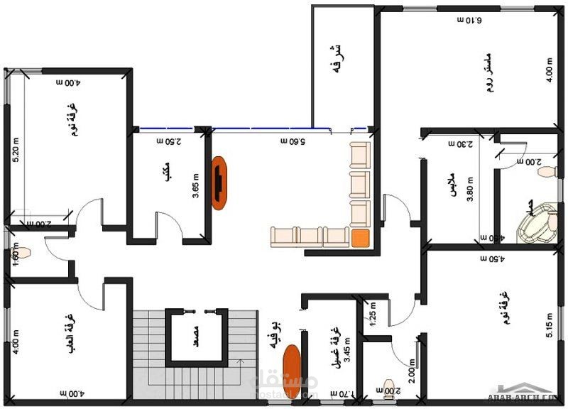 تقسيم معماري لفيلا قائمة - المملكة العربية السعودية