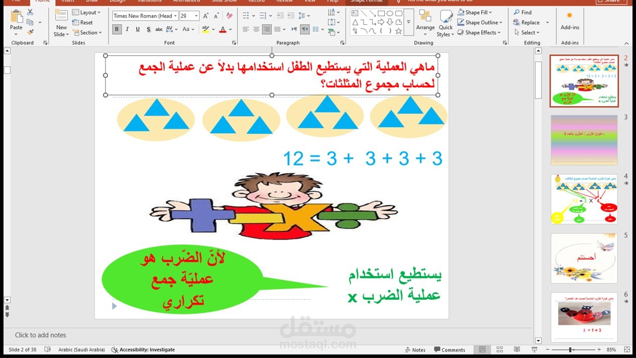عرض بوربوينت لدرس ننوذجي وفق الخطوات العلنية لإعطاء الدرس