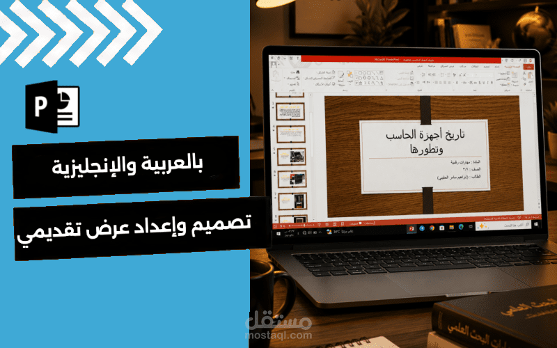 تصميم وإعداد عرض تقديمي (PowerPoint)