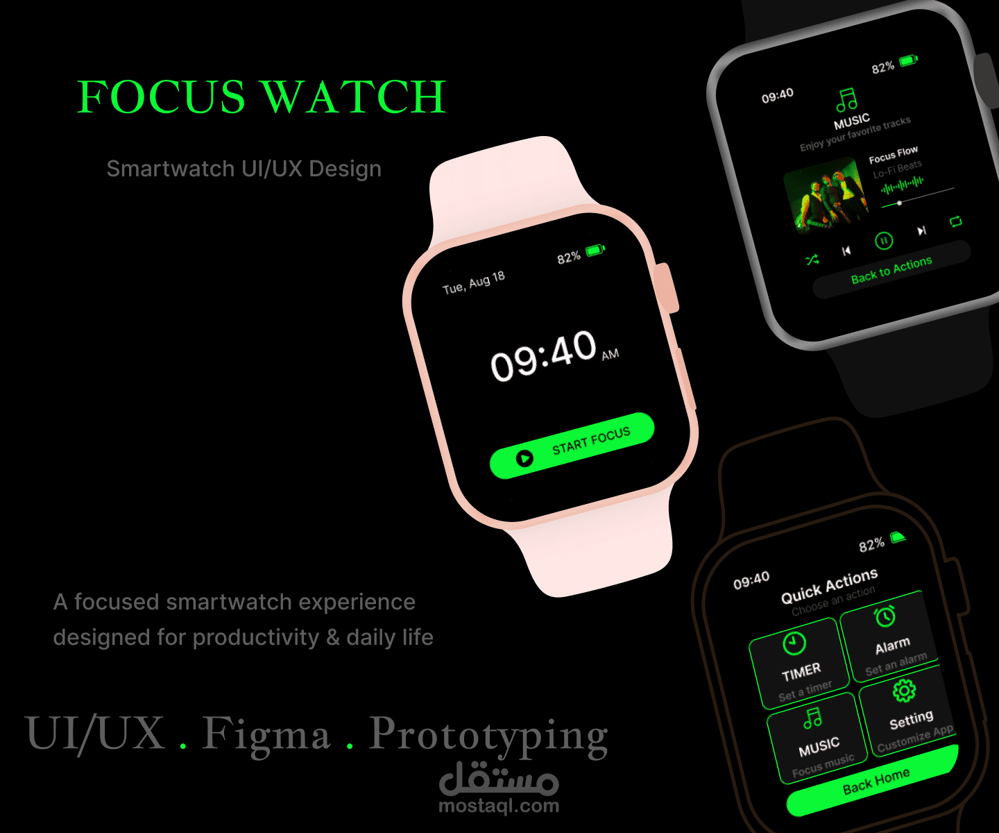 Smartwatch App – UI/UX Design