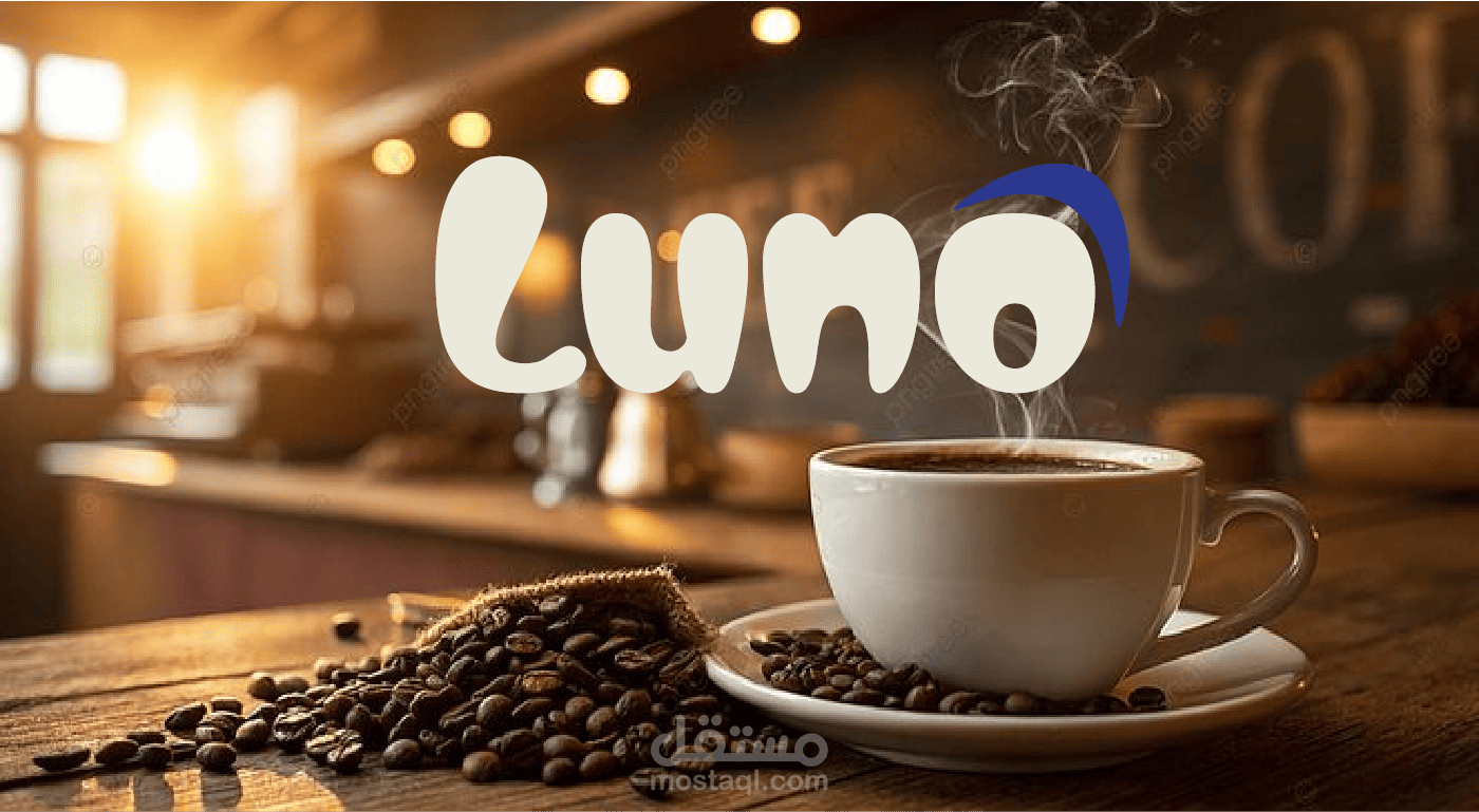 الهوية البصرية لمقهى LUNO